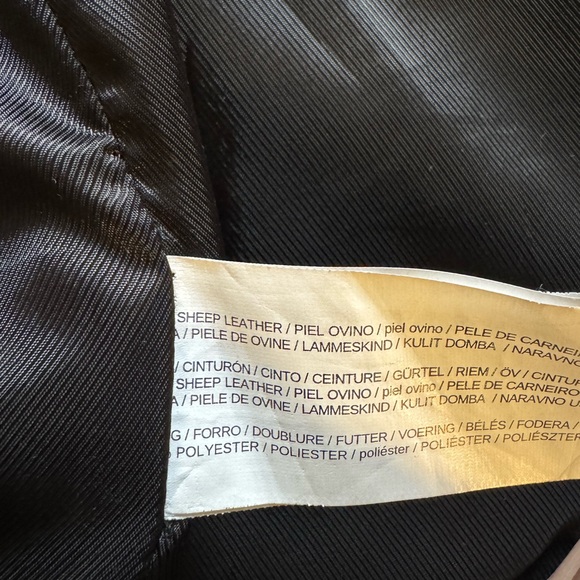 MANGO Lambskin Leather Moto Jacket - Picture 5 of 7